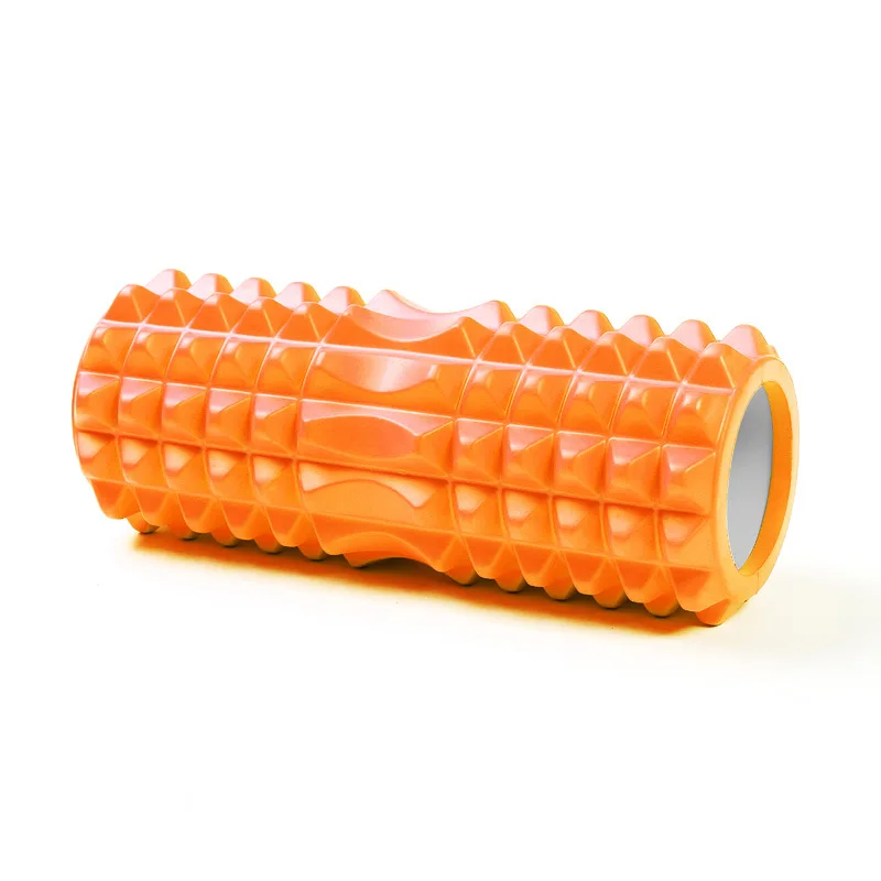 
33cm Wholesale Customized logo high-density round gym massager yoga EVA foam muscle rollers 