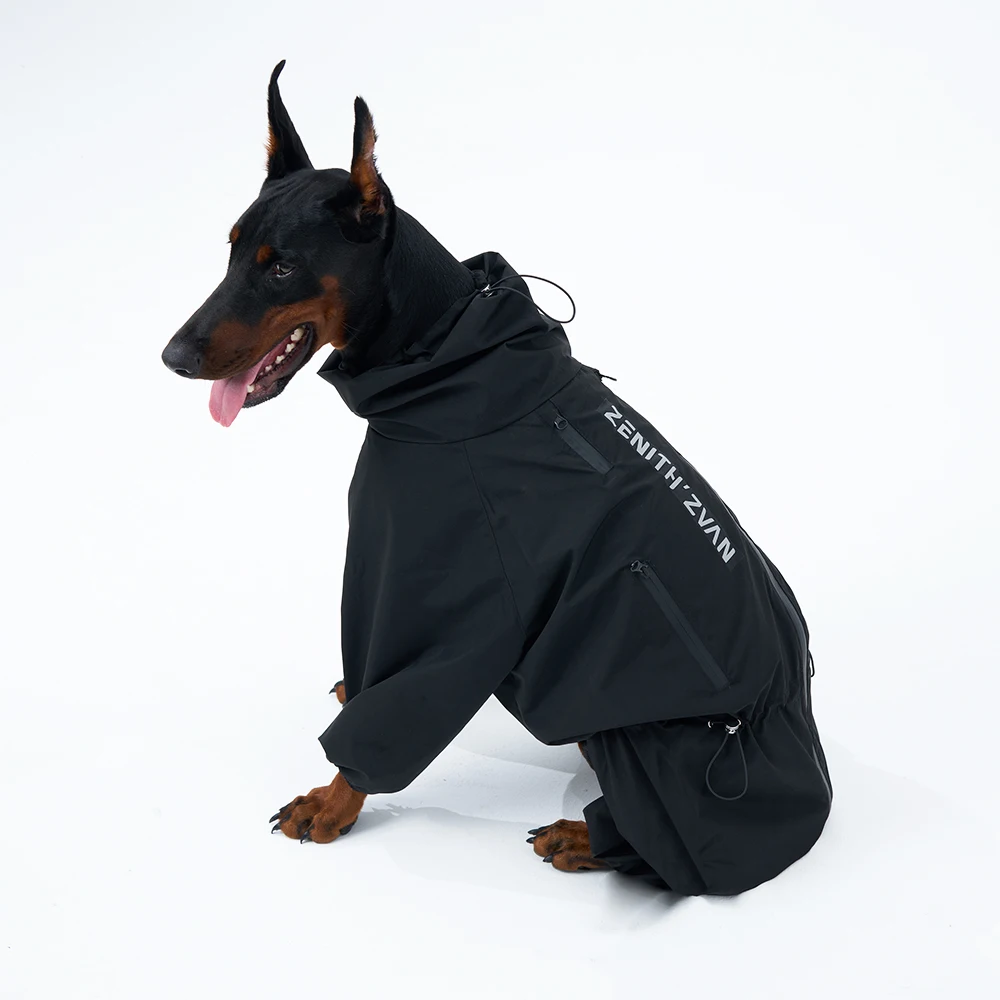 Top Sale Outdoor Track Jacket for Pets Waterproof Stain-proof Four-legged Reflective PU Small Big Large Luxury Dog Clothing