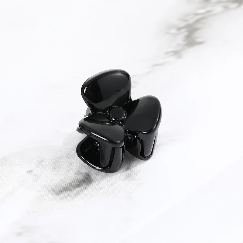 Black Mini Plastic Hair Claw Acrylic Tiny Hair Clips For Girls Hair Accessories