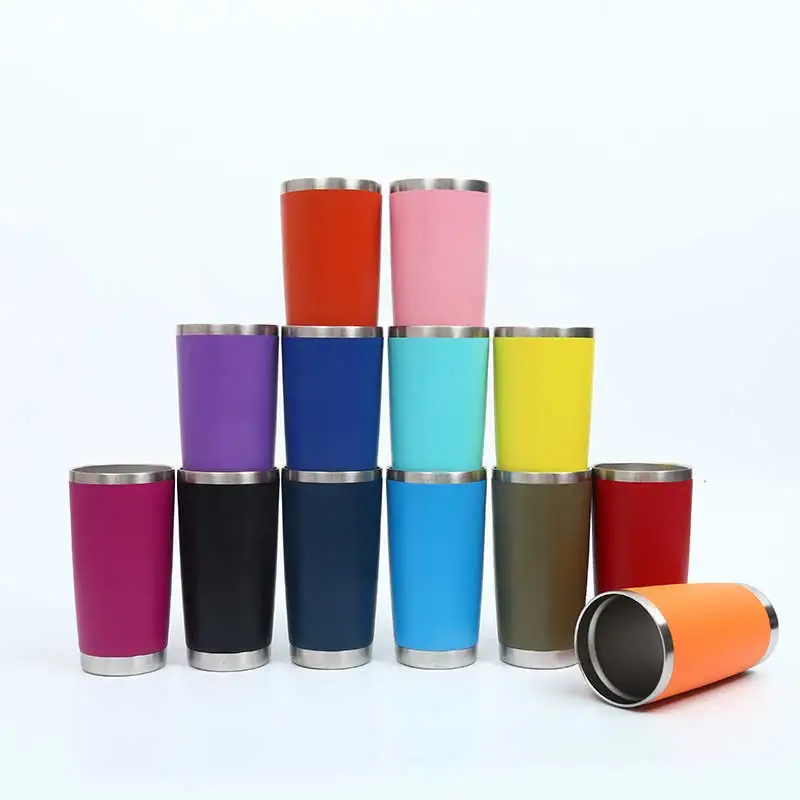 Factory direct wholesale Insulated Stainless Steel 20 Oz Travel Beverage Tumbler Coffee Wine Cup Mug