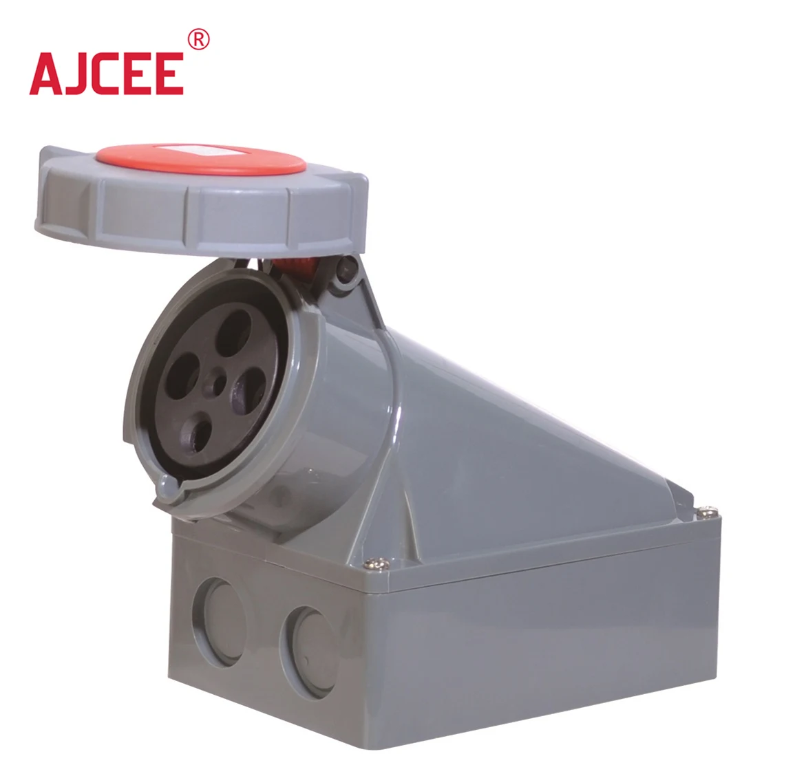 AJCEE ip67 125a 4pin 220v 380v 415v 440v electric waterproof industrial socket with CE