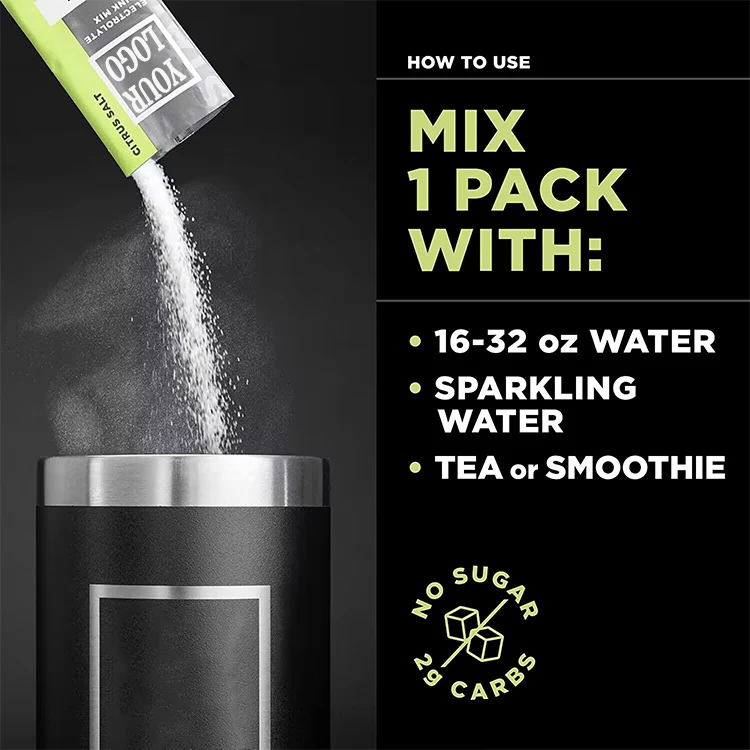 Vegan Supplement Manufacturer Private Label Herbal Energy Drink Powder Keto Electrolyte Drink Keto Electrolytes Powder Packets