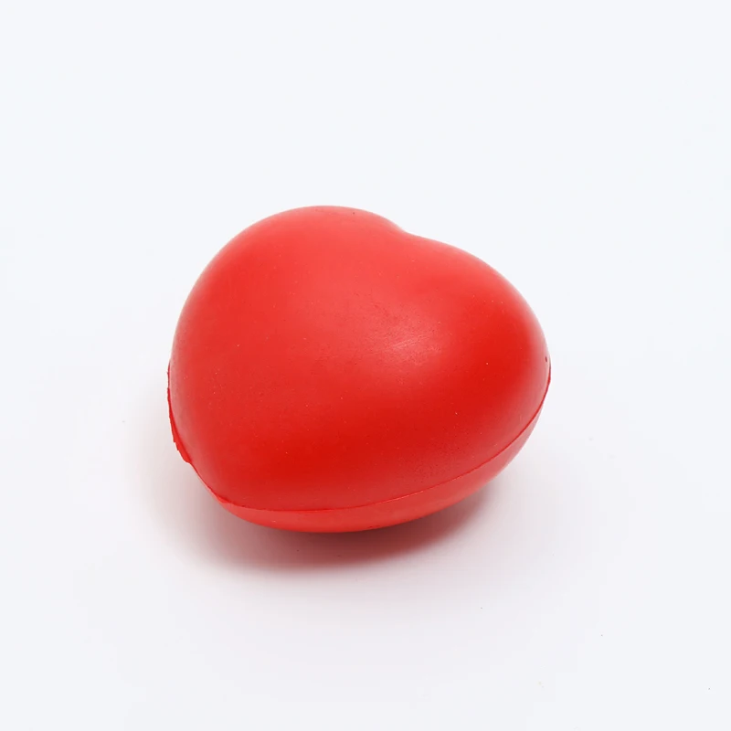 Deskjoy Promotional Creative Custom Anti PU Heart Shaped Stress Balls For Adults