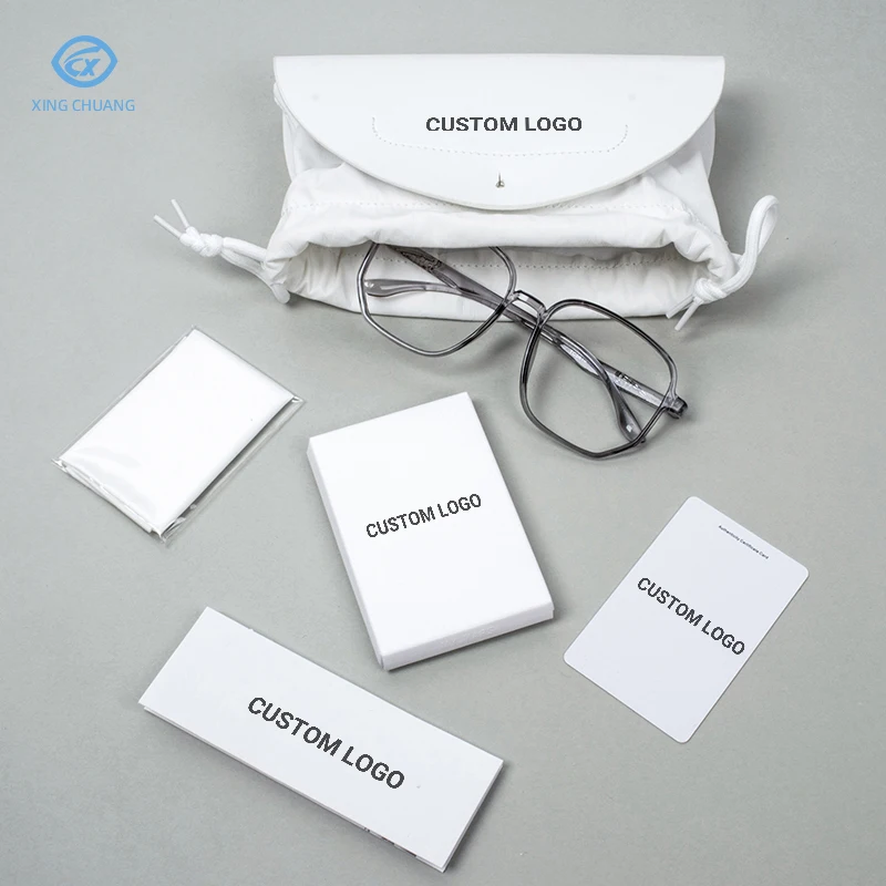new luxury custom logo sunglasses case best cheap soft glasses cleaning cloth wholesale glasses case set