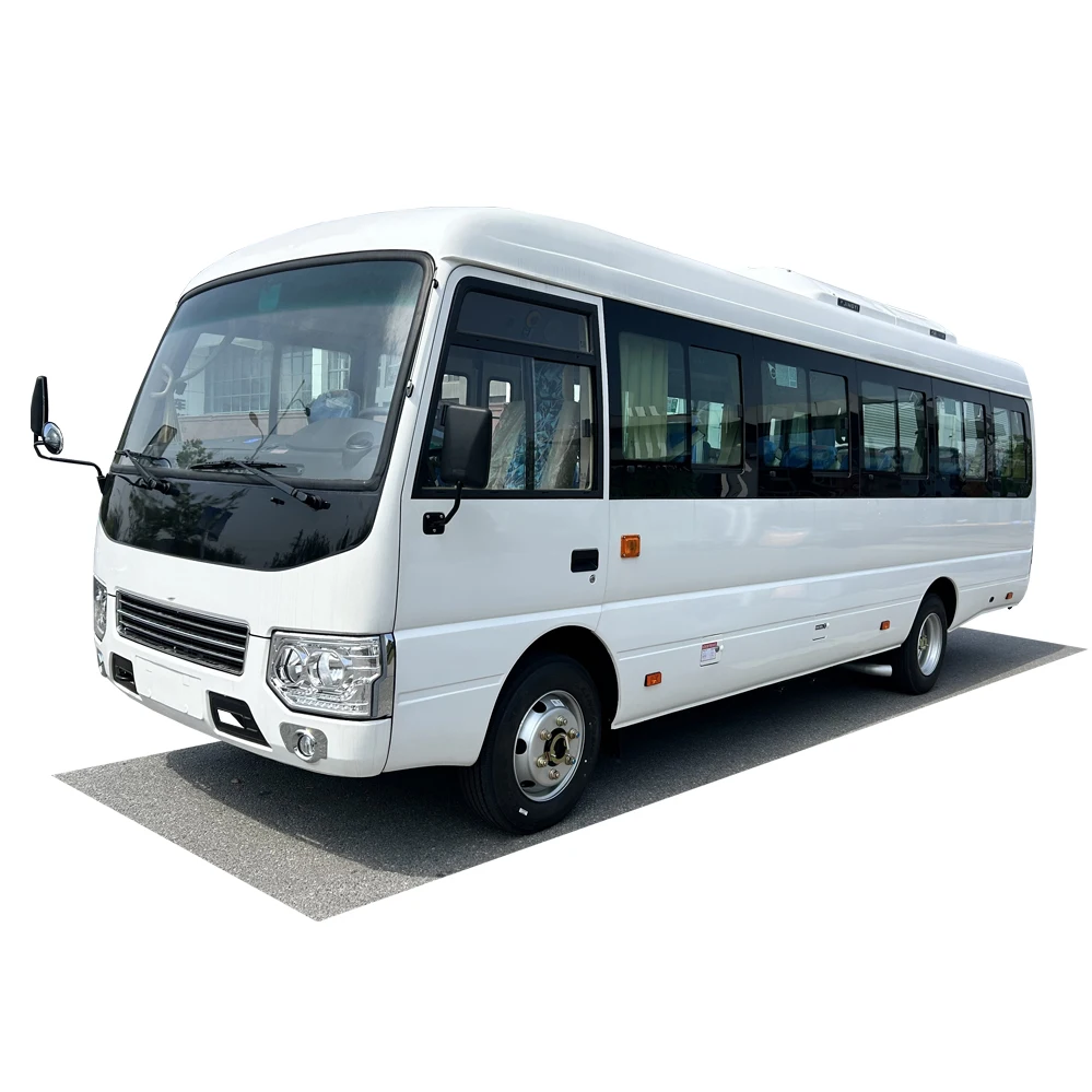 2024 Newly Released 28-seater diesel Powered 2-door Tour Shuttle Passenger Charter Transport coaster Bus on a Big Promotion