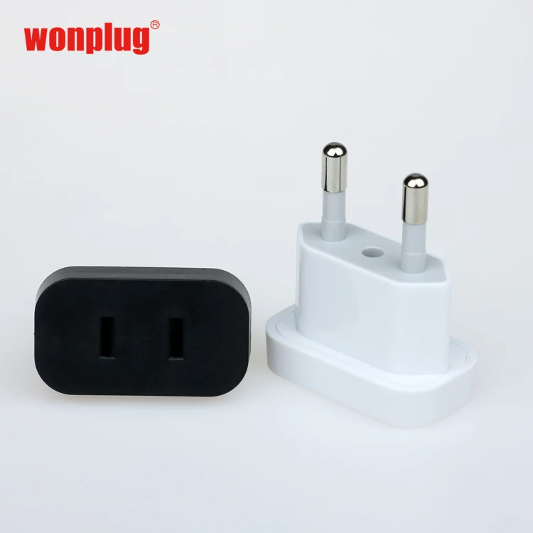 Portable China/USA to Netherlands/ Norway/Austria/Korea/Thailand 4.8MM 4.0MM plug adapter US to EU mini travel adaptor plug
