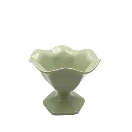 Custom ceramic ice cream bowl unique shape ceramic cereal bowls