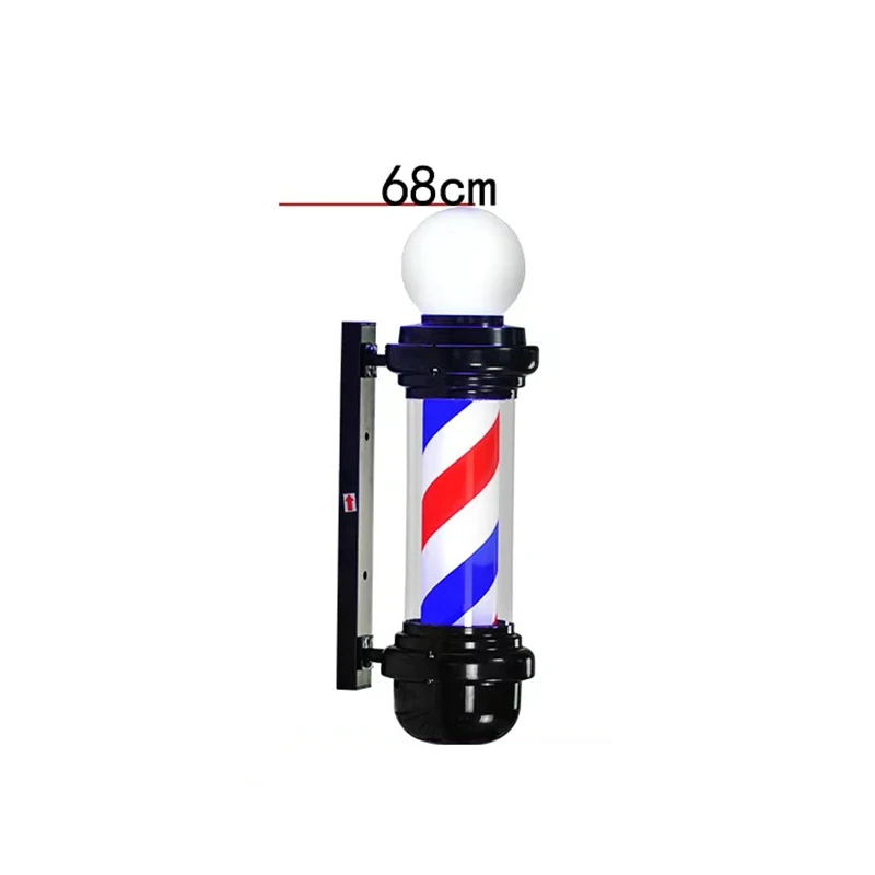 Barber accessories Salon turn light hairdressing logo light wall hanging rotating led fashion turn light barber pole set