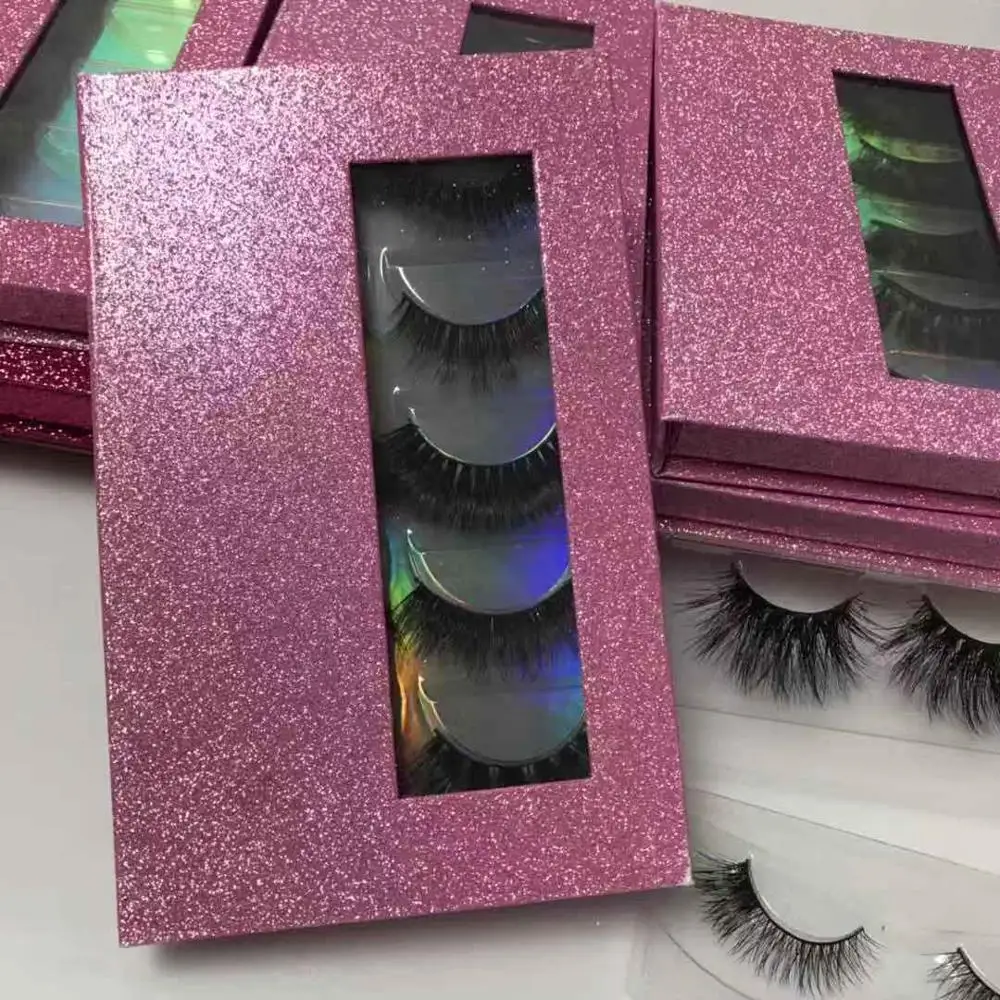 best quality 5pairs lashes boxes quality eyelash extension eyelash glitter cases 25mm lashes lash beauty eyelash extension
