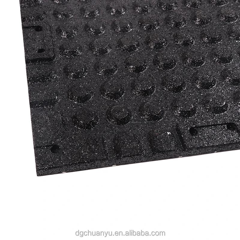 Factory High Quality Gym Rubber Flooring Tiles Rubber Slope for Fitness Weight Area