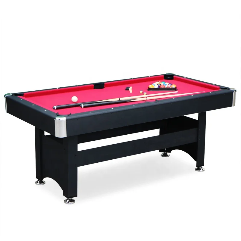 Billiards Sports 6Ft/7Ft/8Ft Size Option American Billiard Pool Table With Small Metal Corner and Accessory