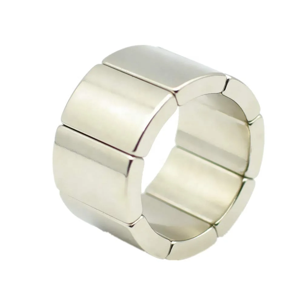 N42SH ARC neodymium magnet 220V ac generator Segment Magnets for bldc Motor