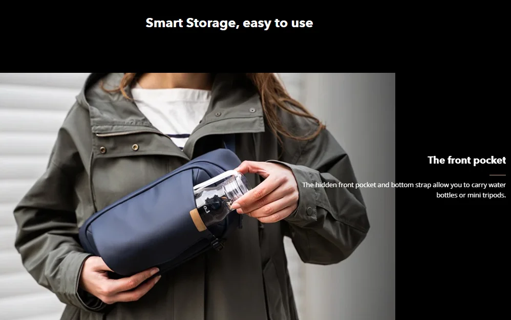 Portable Lightweight Camera Cross Body Bag with Convenient Shoulder Strap  for Photograph Accessories Organizing Unique Design