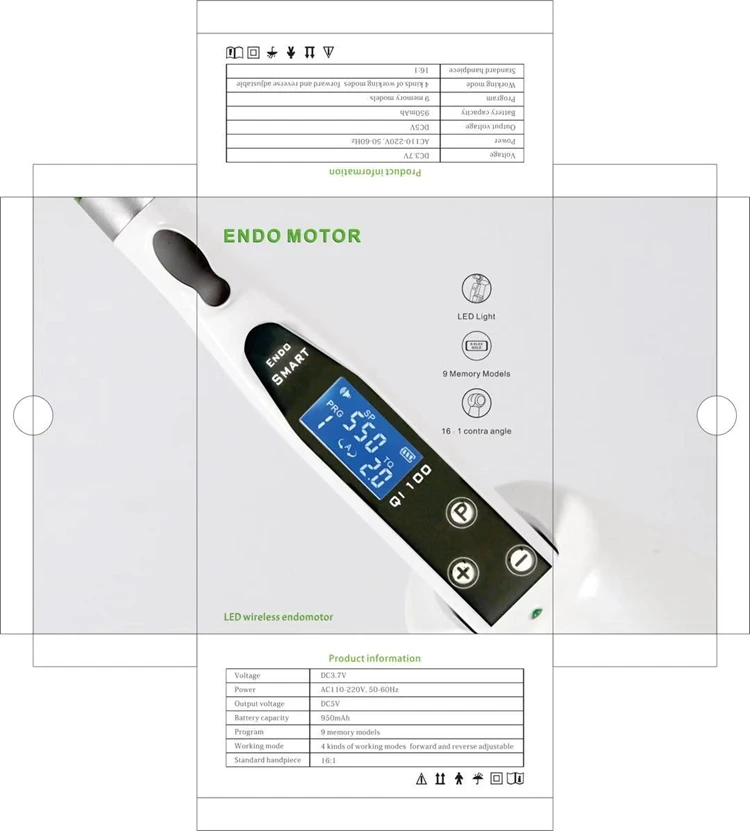 Aifan Dent Endo умный беспроводной стоматологический эндороторный мотор с наконечником 16:1