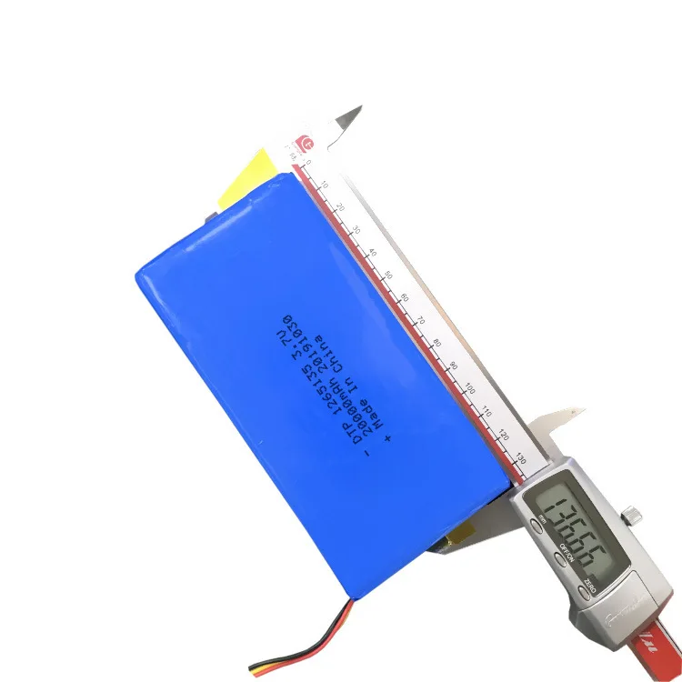 Изготовленный на заказ KC Сертифицированный 3 7 V NMC Pouch cell 1265435 литиевая батарея 20000mAh для электроники