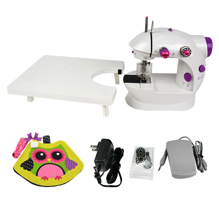 Istudio Бытовая мини ручной швейной машины ручной портативный 2-х скоростная с приставной столик