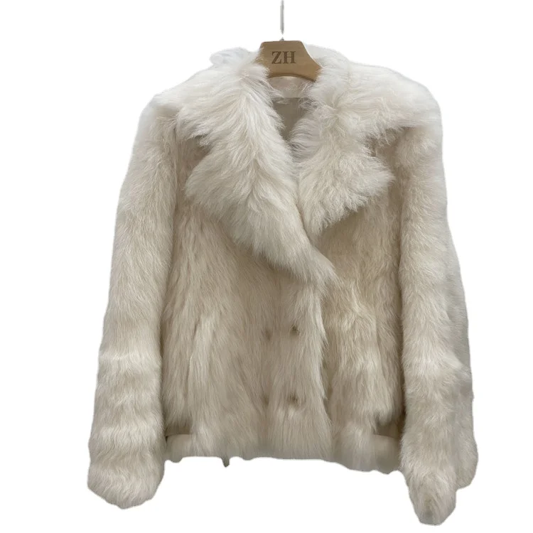 Wholesale custom trendy professional made 2021 quality ladies winter tuscana fur short coats