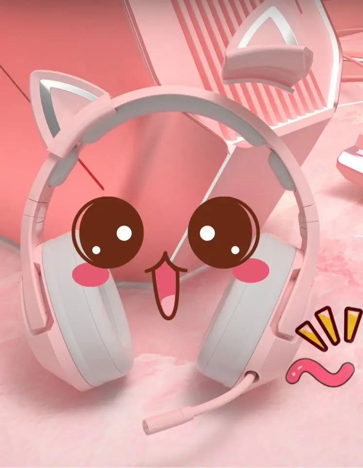 Наушники O-nikuma k9 с кошачьими ушками игровая стереогарнитура RGB 7 1 наушники b-Eat b-one