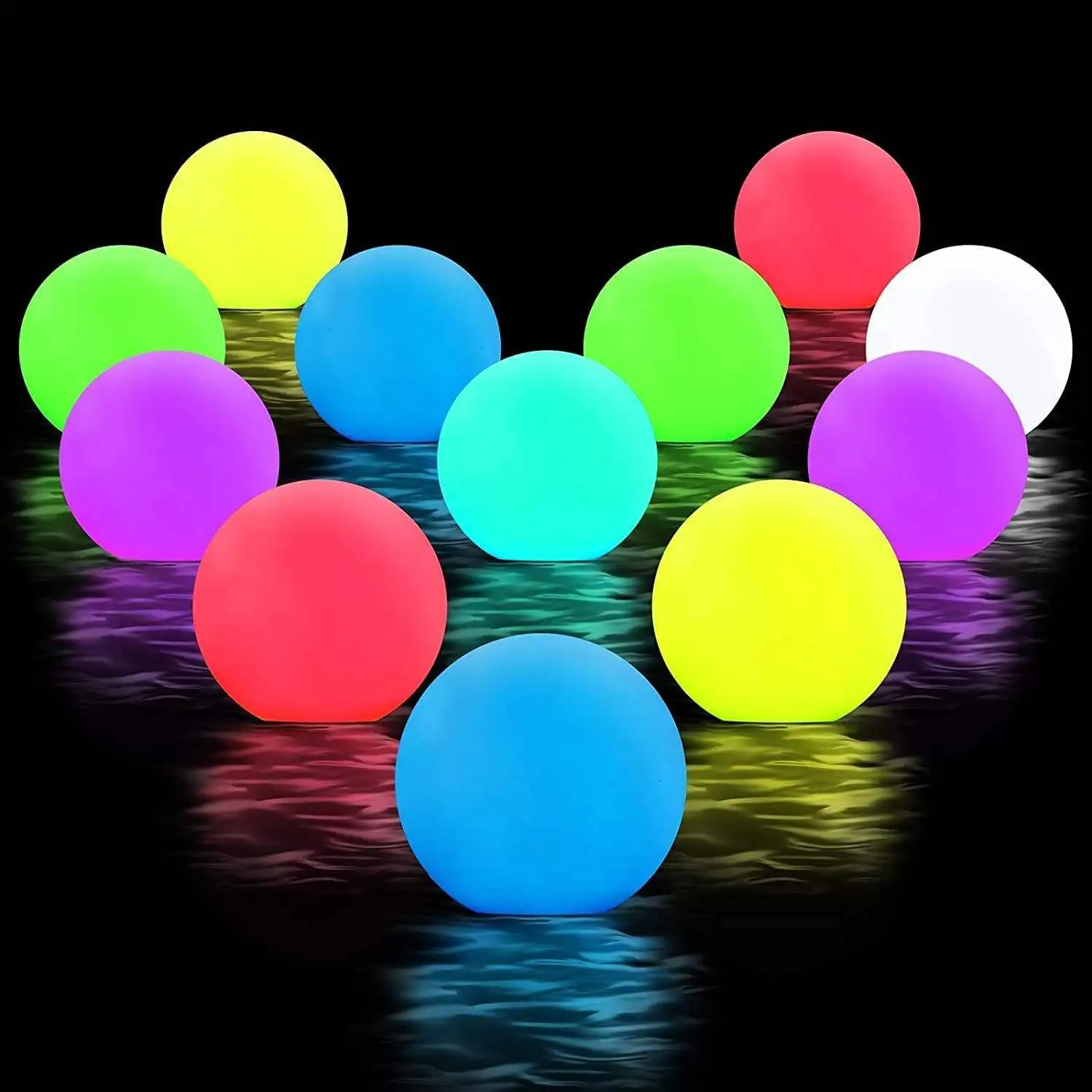 LED New Outdoor Garden Swimming Pool Rechargeable Waterproof Led Glowing ball Light For Sale