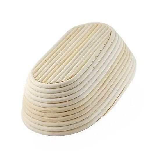 Vietnam craft kitchen baking basket oval rattan bread banneton with canvas liner proofing set Baking Pastry Tools Bakeware tool