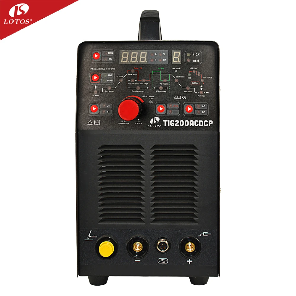  Высококачественный сварочный аппарат Lotos TIG/STICK ac dc tig 200 А сварочное