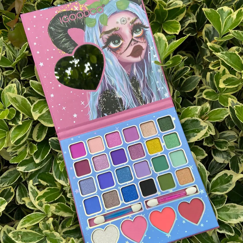2023 New Arrival IGOODGO Paleta VANGUARD GIRL Eyeshadow Palette Highly Pigmented Waterproof Cosmetic product sombra de ojos