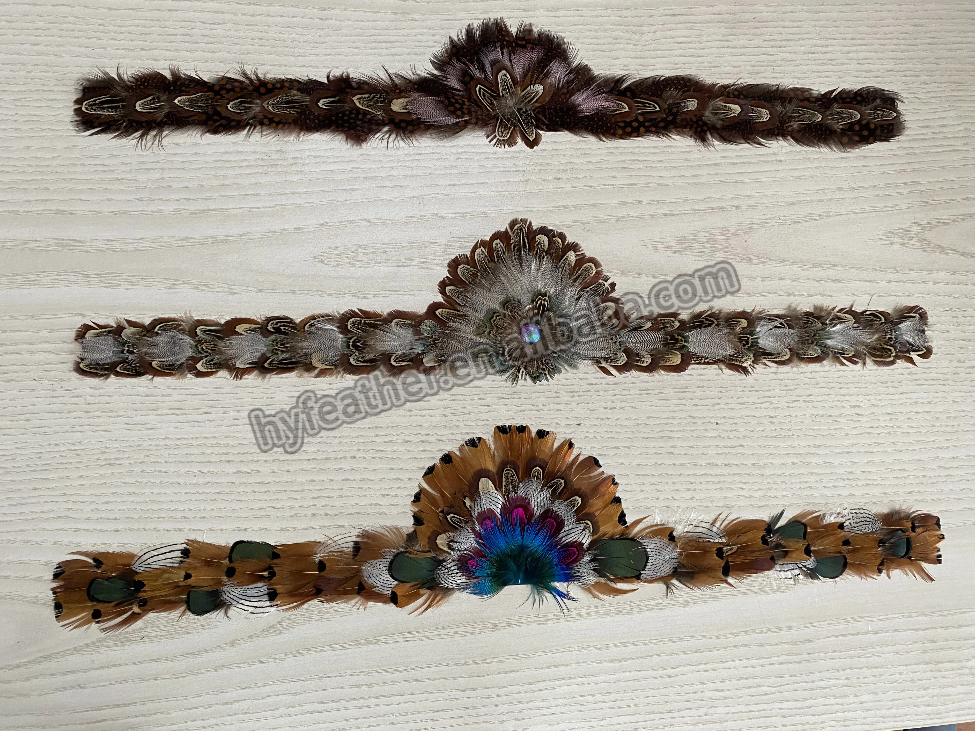 Sewing Trim Ribbon Fringe Natural Pheasant Feather Hat Band for Men Women Cowboy Fedora Hat Costume Headwear Hair Accessory