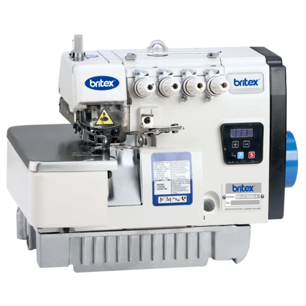 Лучшие продажи Britex BR-GT880D прямой привод 3 4 5 ниток промышленная новая и подержанная швейная машина оверлок