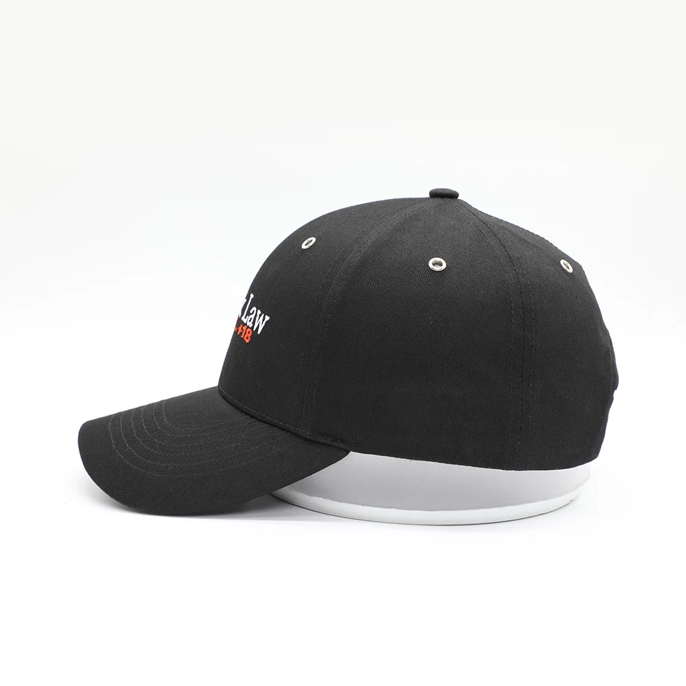 Meidiney BSCI Manufacture Custom 6 Panel Mens Plain Black Embroidery Logo Baseball caps