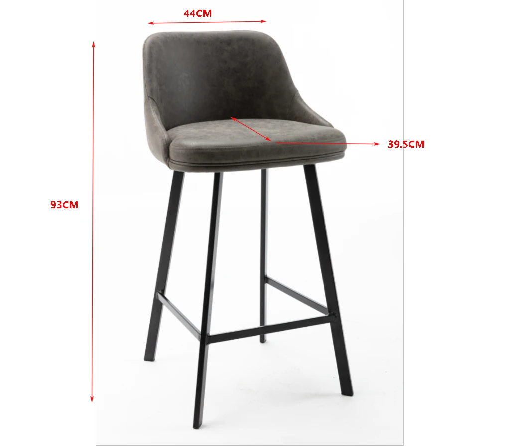Fabric seat PU seat Bar Stools Metal Frame Counter Height Bar Stools