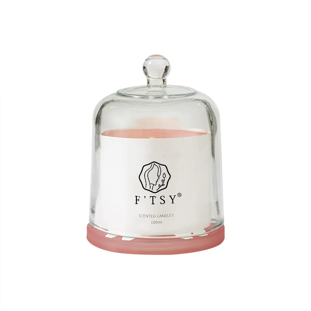 High Quality Home Bedroom Decoration Scented Candles With Glass Cover Scented Candle Wax