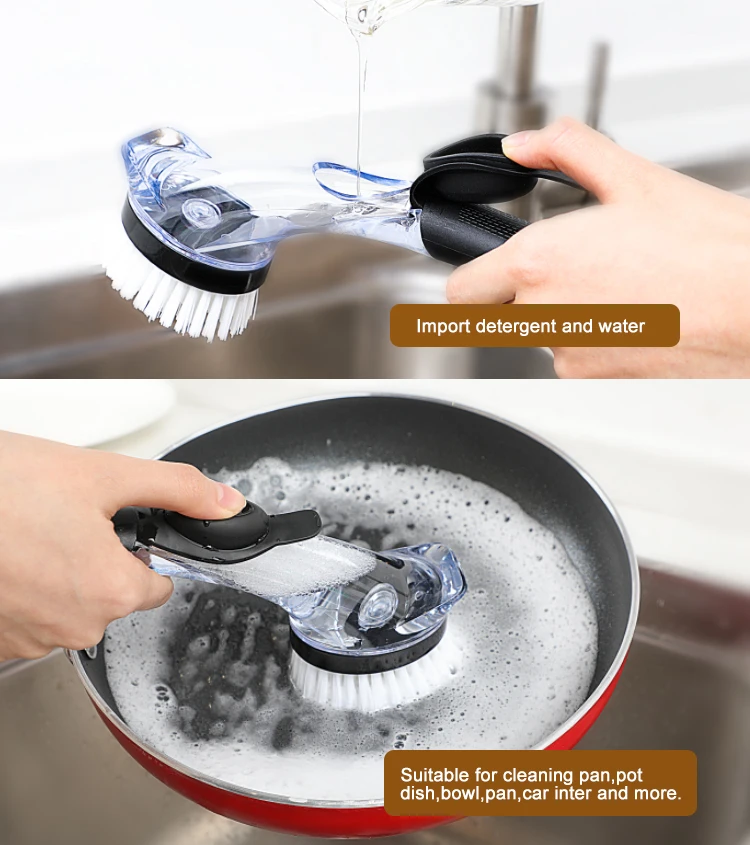 Jesun 2023 High Quality Magic Kitchen Pot Pan Soap Dish Brush Sponges &Scrubbers ECO Friendly Dispensing Cleaning Sponge