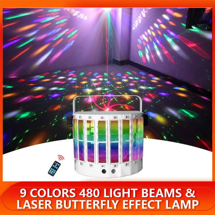 Hot Sale 9 Colors Rotating Stage Disco Professional Lighting Laser Beam 9W Entertainment Scene Light
