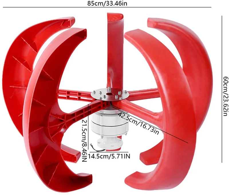 12v/24v/48v Factory Direct Sale turbina eolica 500w axis wind turbine turbina eolica