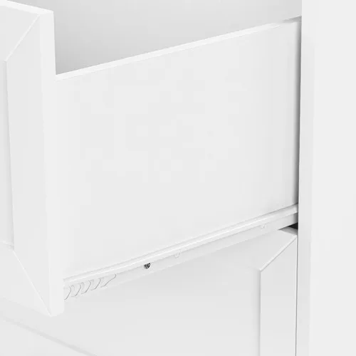 Factory Price OAK Dressing Table Bedroom Furniture Simple White Wood Cabinet Chest Of Drawer For Home Furniture