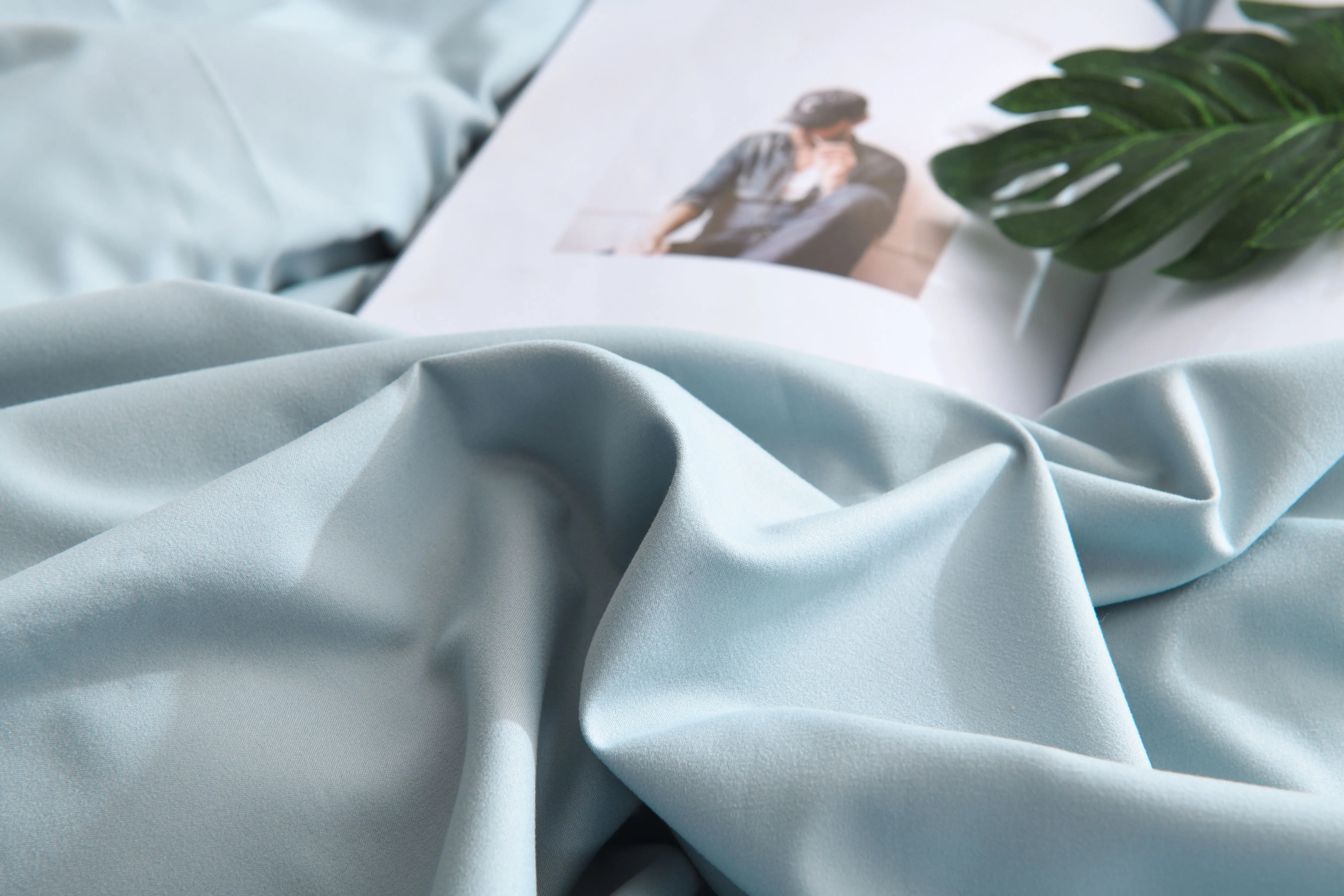 Plush Three Piece Duvet Cover Organic Bamboo Sheets Bedding Set With Fitted Sheet