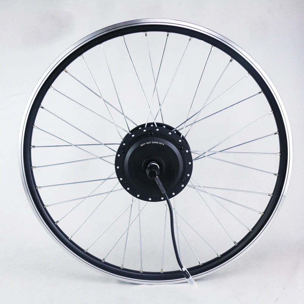 48v 500w ebike rear hub motor electric bike bicycle motor wheel conversion kit 26' 27' IP65 e-bike conversion set with thumb