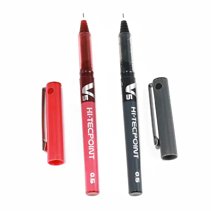 Professional Black / Red Eyebrow Microblading Marker Pen  Waterproof Skin Position Pen Microblading Accessories