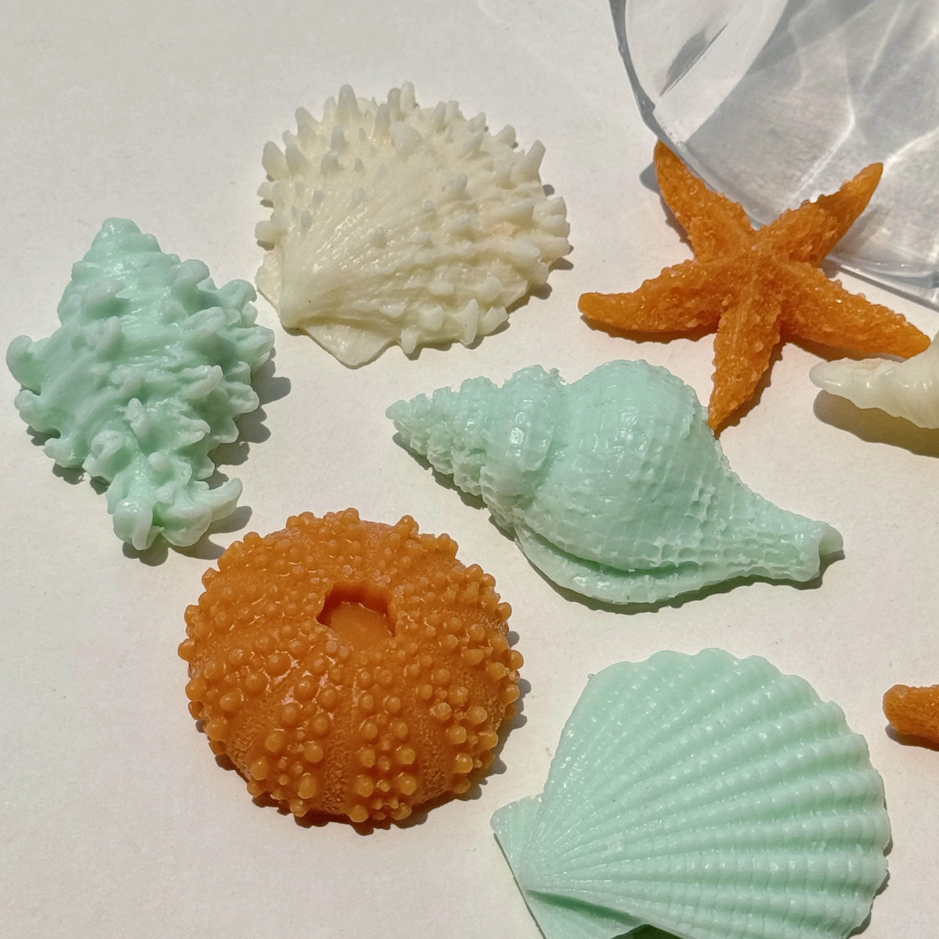 Private Label New Colorful Starfish Sea Shell Conch Essential Oil Shape Gift Soap Handmade Body Soap