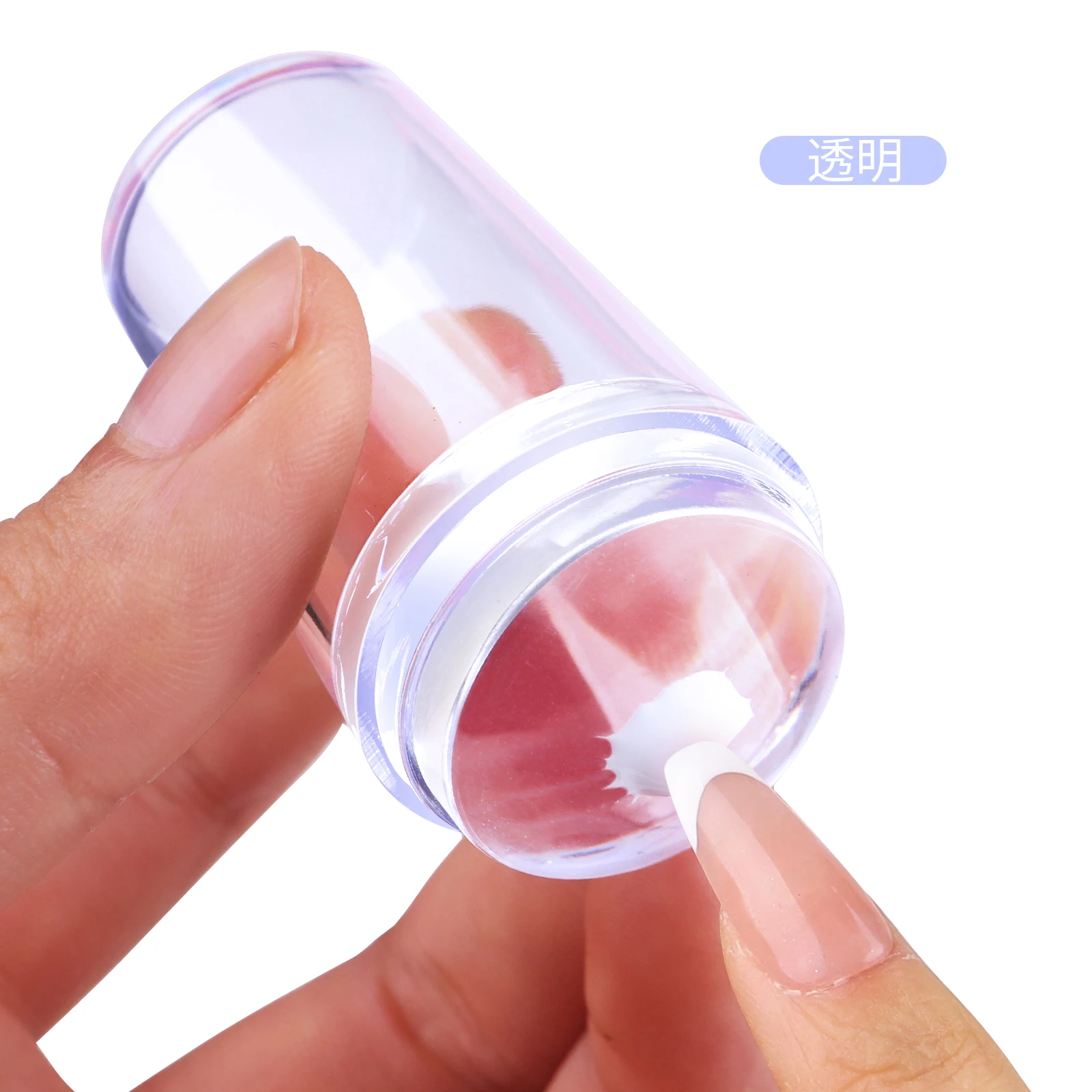 Custom Magic color OEM&ODM Nail Stamper with Rhinestone Jelly Silicone Stamp for French Nails Manicuring Kits Nail Art Stamping