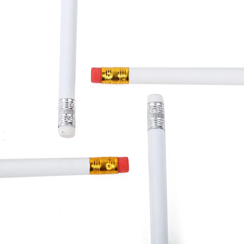 Wholesale  Price 3.5 Inch  Custom Logo Colorful Wooden Golf White Pencil With Eraser