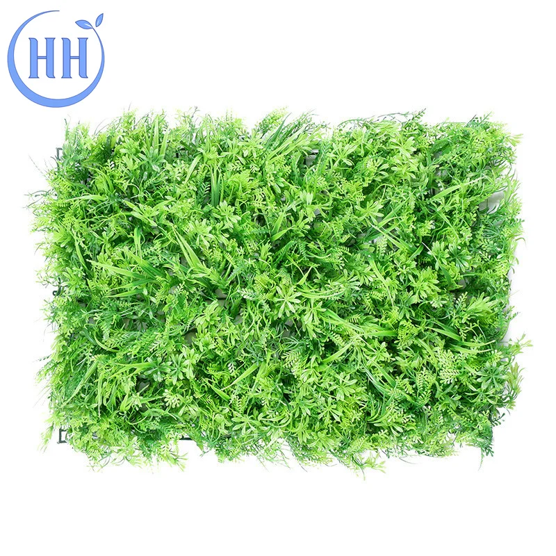 UV Resistant Laurel Hedge for sale Artificial Hedge Panel Fence Vertical Green Grass wall orchid plants for decoration