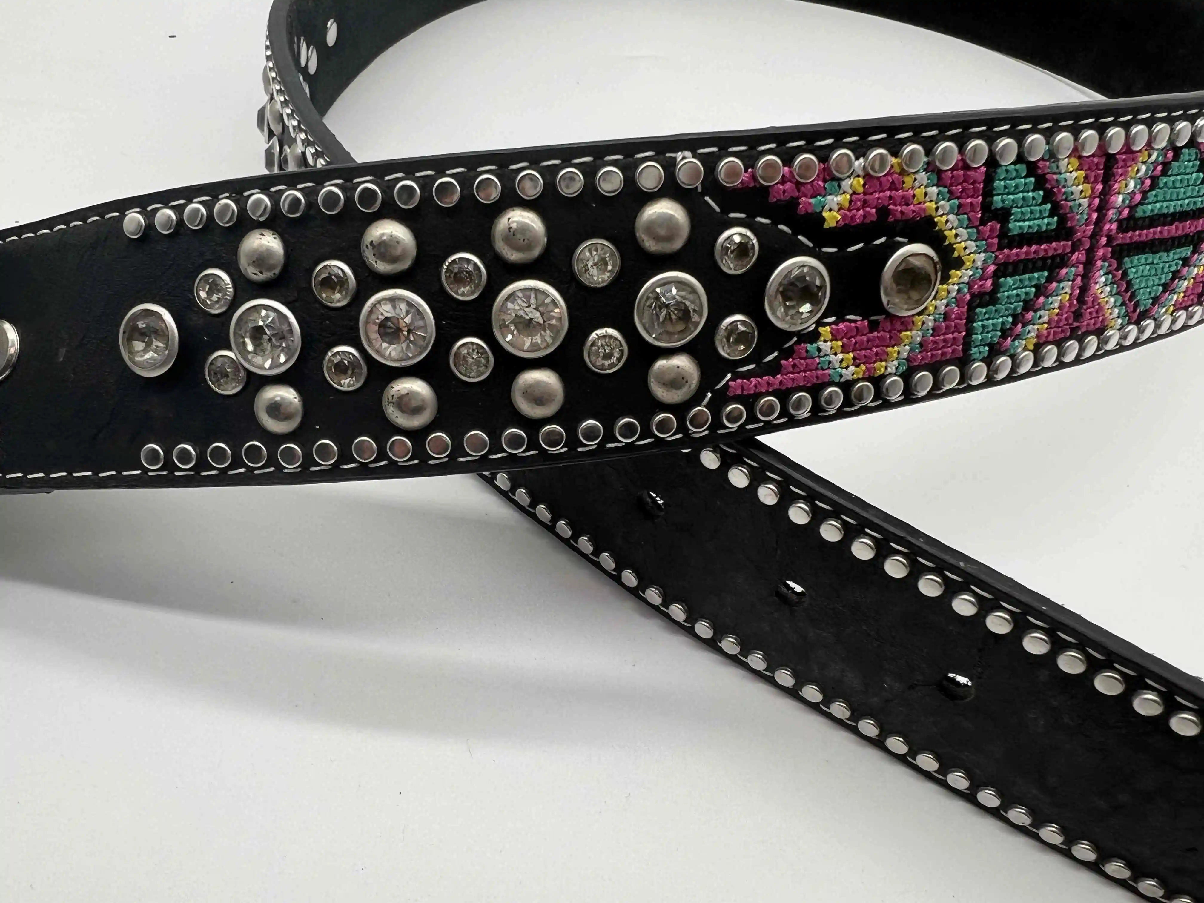 Kulanyane Custom Rhinestone With Belt Buckle Men Genuine Leather Belt Plus Size Rhinestone Belt