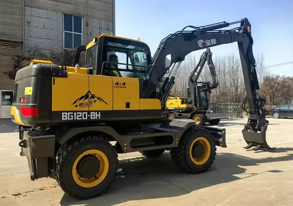 New Large LG110-8 13 Ton Hydraulic Excavator Mining Digger Machine With Rubber Wheel Excavators For Sale