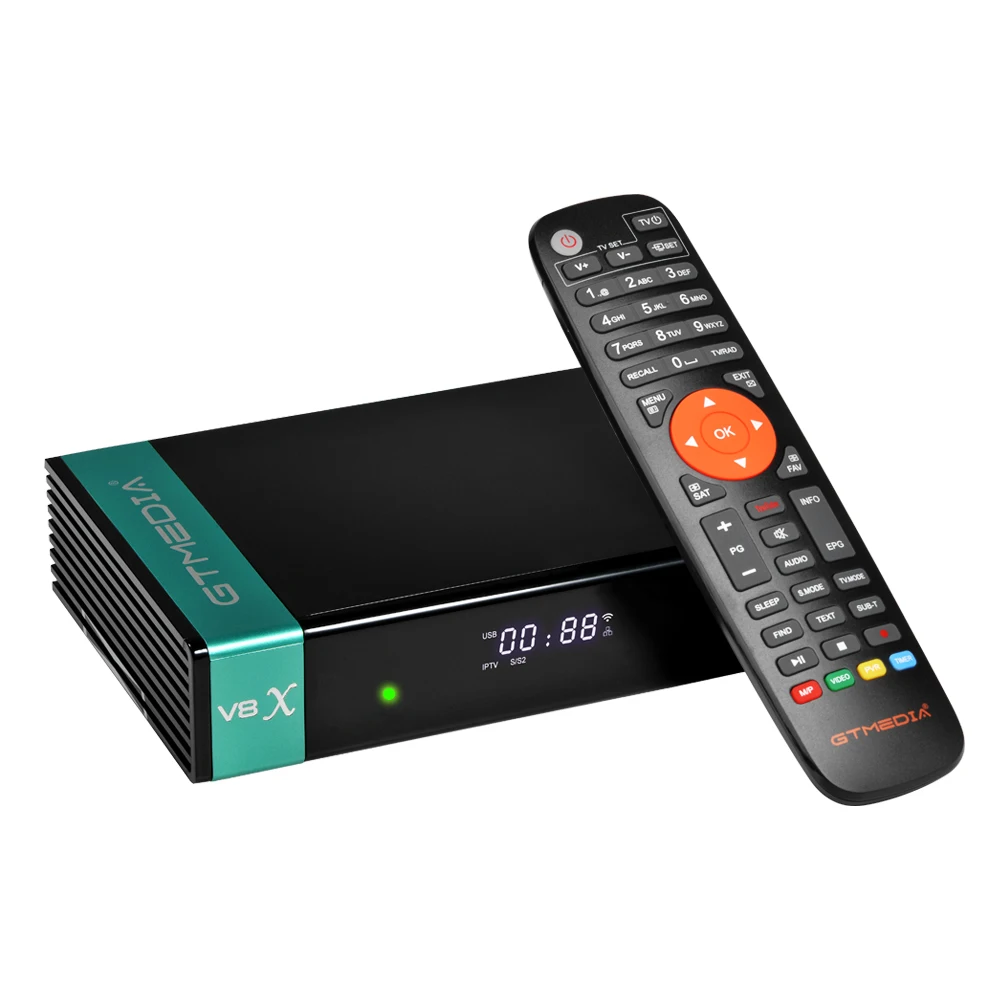  Спутниковый приемник 2020 Новое поступление GTmedia V8X встроенный 2 4G WIFI поддержка DVB-S S2 S2X BISS auto roll PowerVu Youtube
