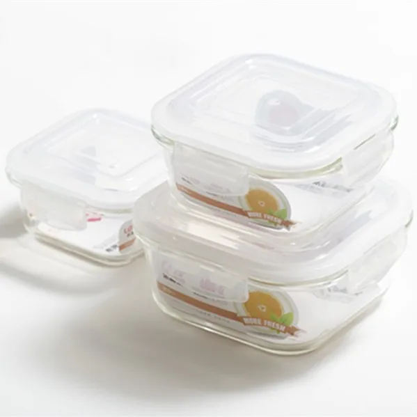 Wholesale popular stocked microwave heating candy container bento box round airtight