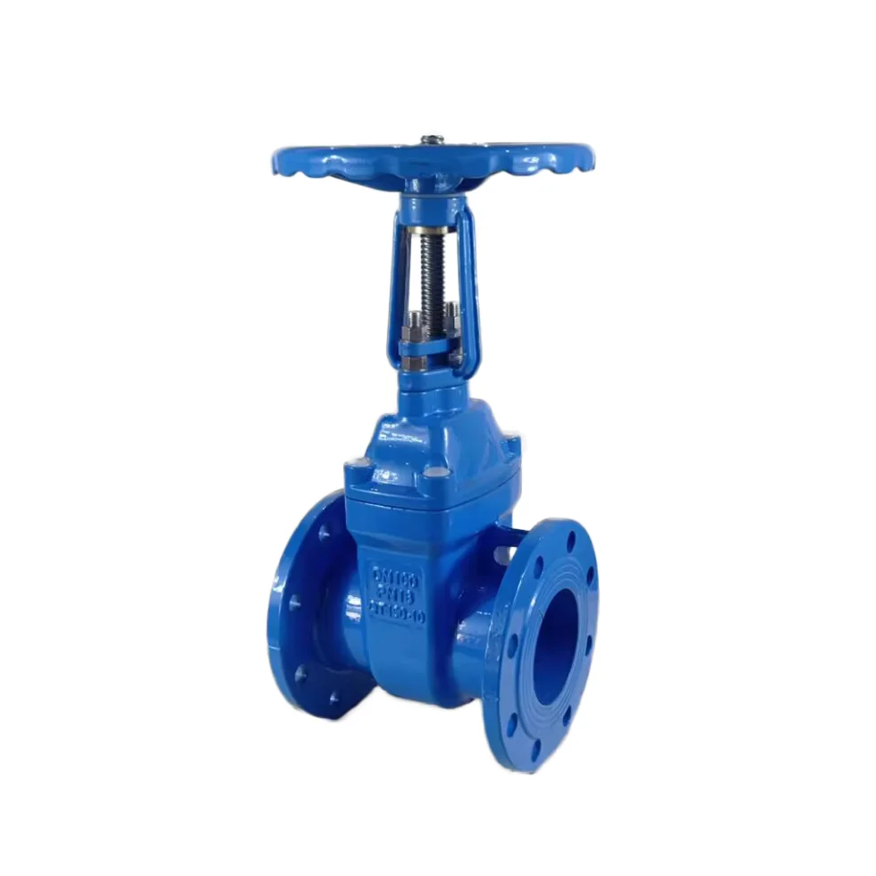 Rising stem copper core gate valve ductile iron rising stem copper core flange gate valve