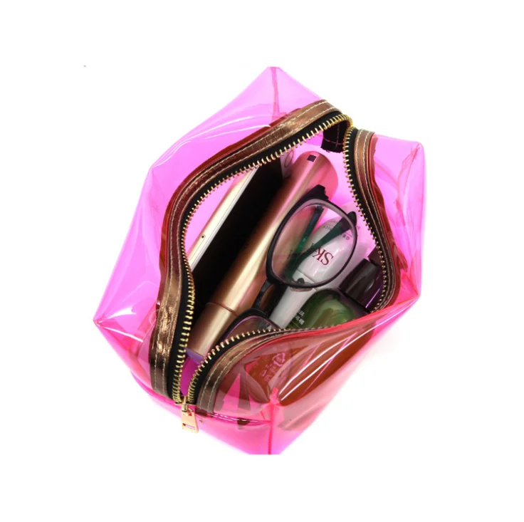 Promotion Gift Yellow Plastic Candy Package PVC Cosmetic Bag