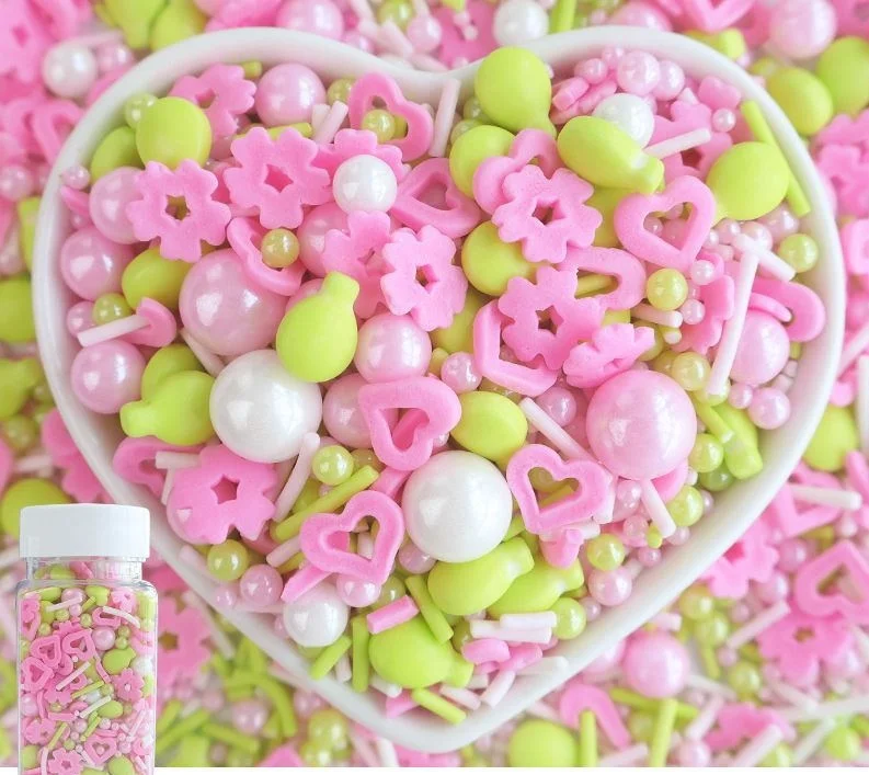 hot selling cute beauty edible 500 g/bottle cake decorations Donut Dessert Baking decorations sugar sprinkles