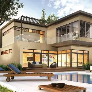 CGC House Smarthouse Light Steel Villa Low cost prefab light gauge steel structure frame hotel prefab house project